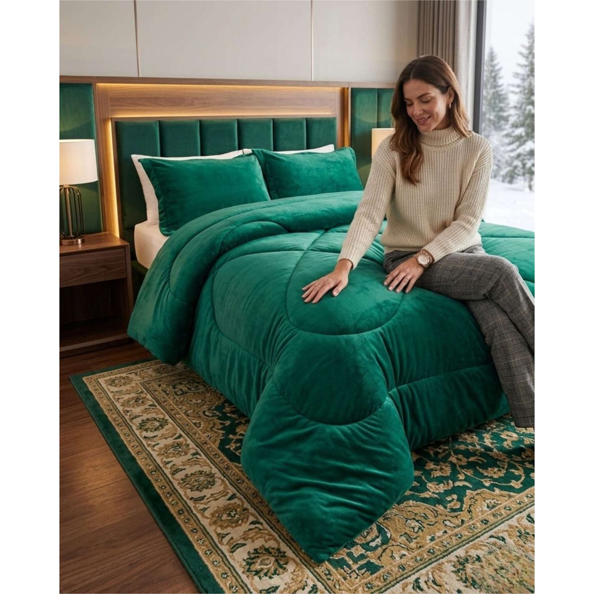 GENERICO - Cobertor Invierno 250x270 cm Plush y Chiporro King  Super King