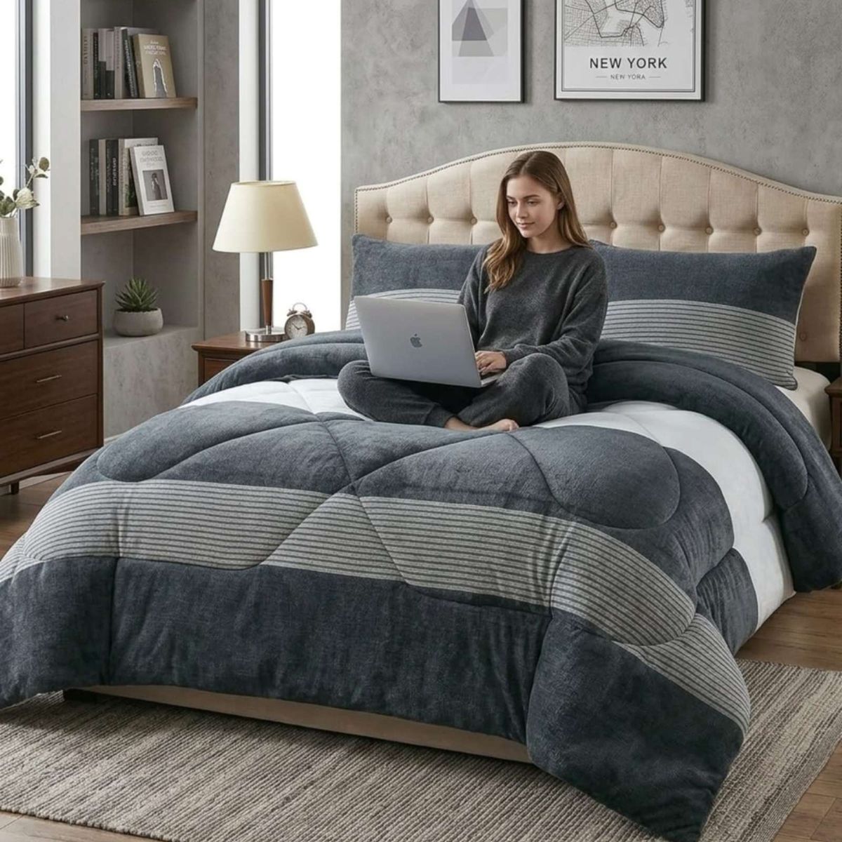 GENERICO - Cobertor Invierno 250x270 cm Plush y Chiporro King  Super King