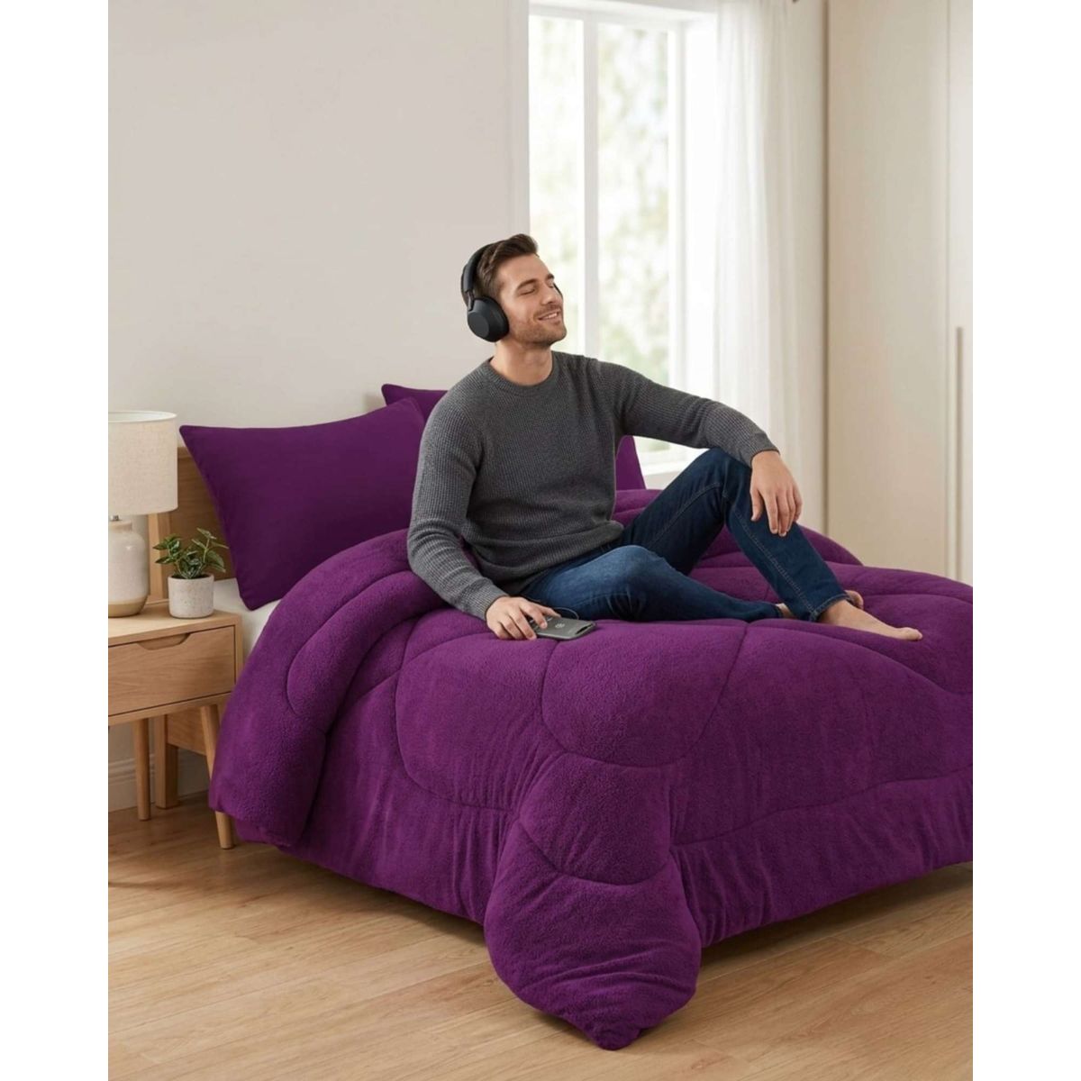 GENERICO - Cobertor Invierno 250x270 cm Plush y Chiporro King  Super King