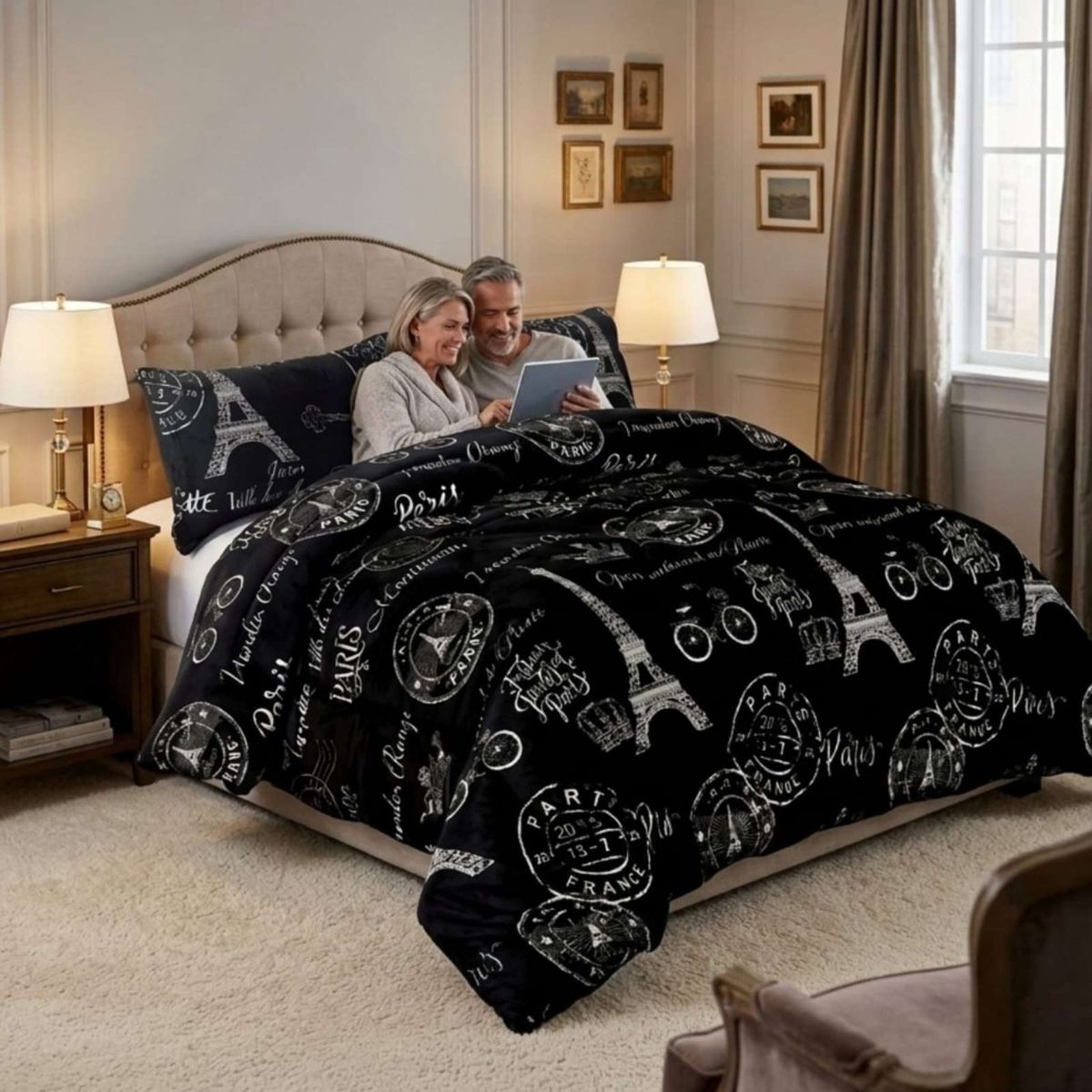 GENERICO - Cobertor Invierno 250x270 cm Plush y Chiporro King  Super King