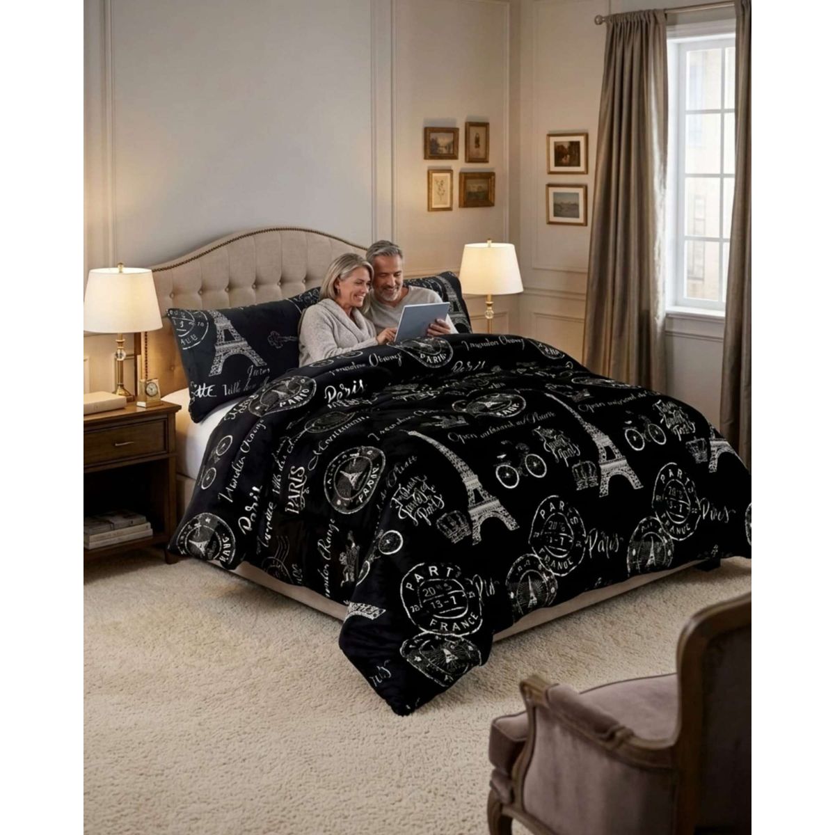 GENERICO - Cobertor Invierno 250x270 cm Plush y Chiporro King  Super King