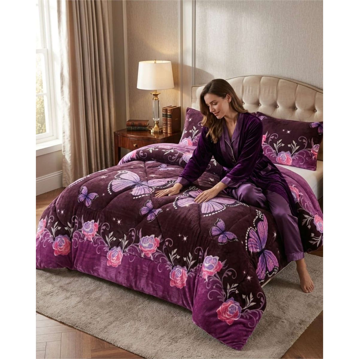 GENERICO - Cobertor Invierno 250x270 cm Plush y Chiporro King  Super King