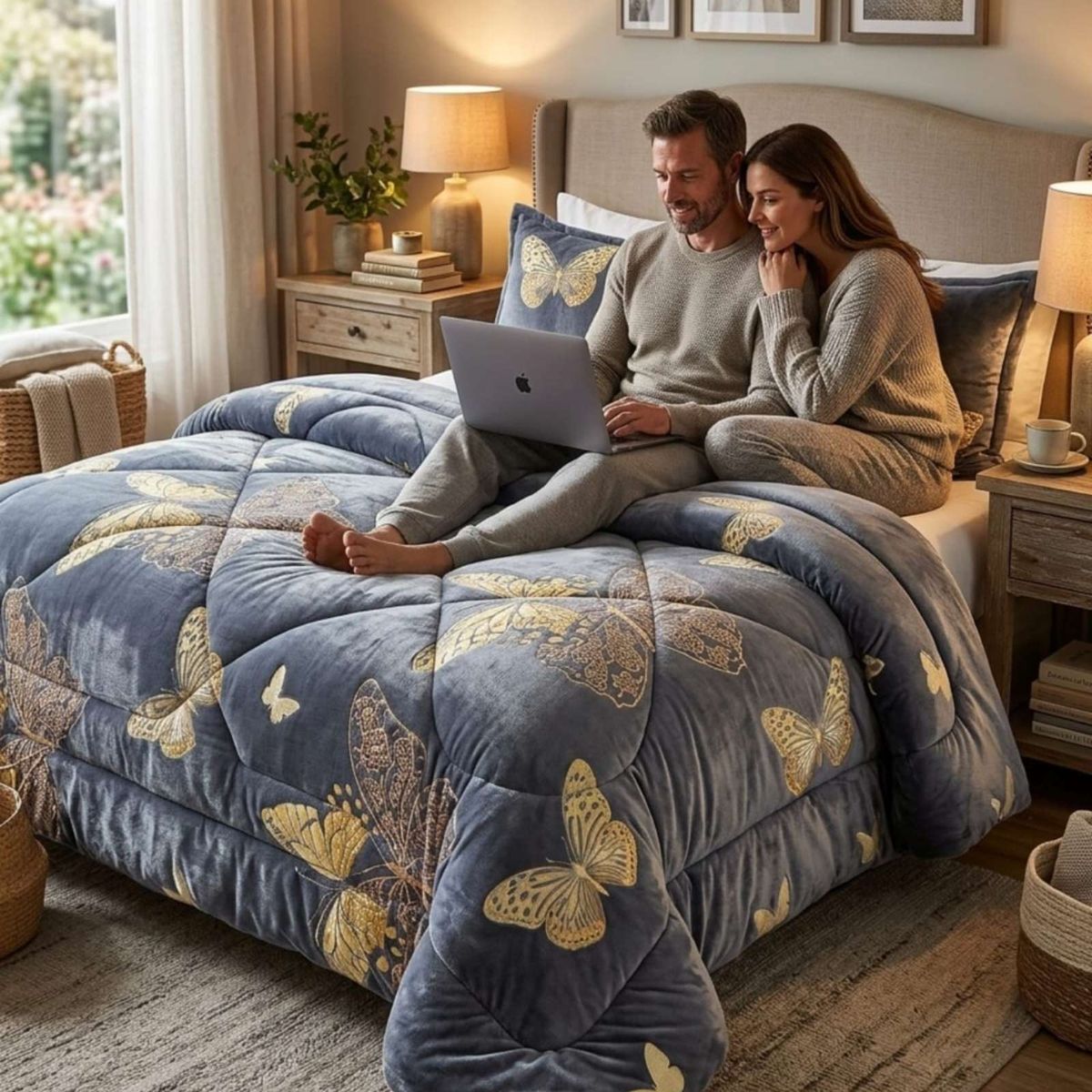 GENERICO - Cubrecama Plush 2 Plazas con Chiporro Extra Cálido - Térmico Suave