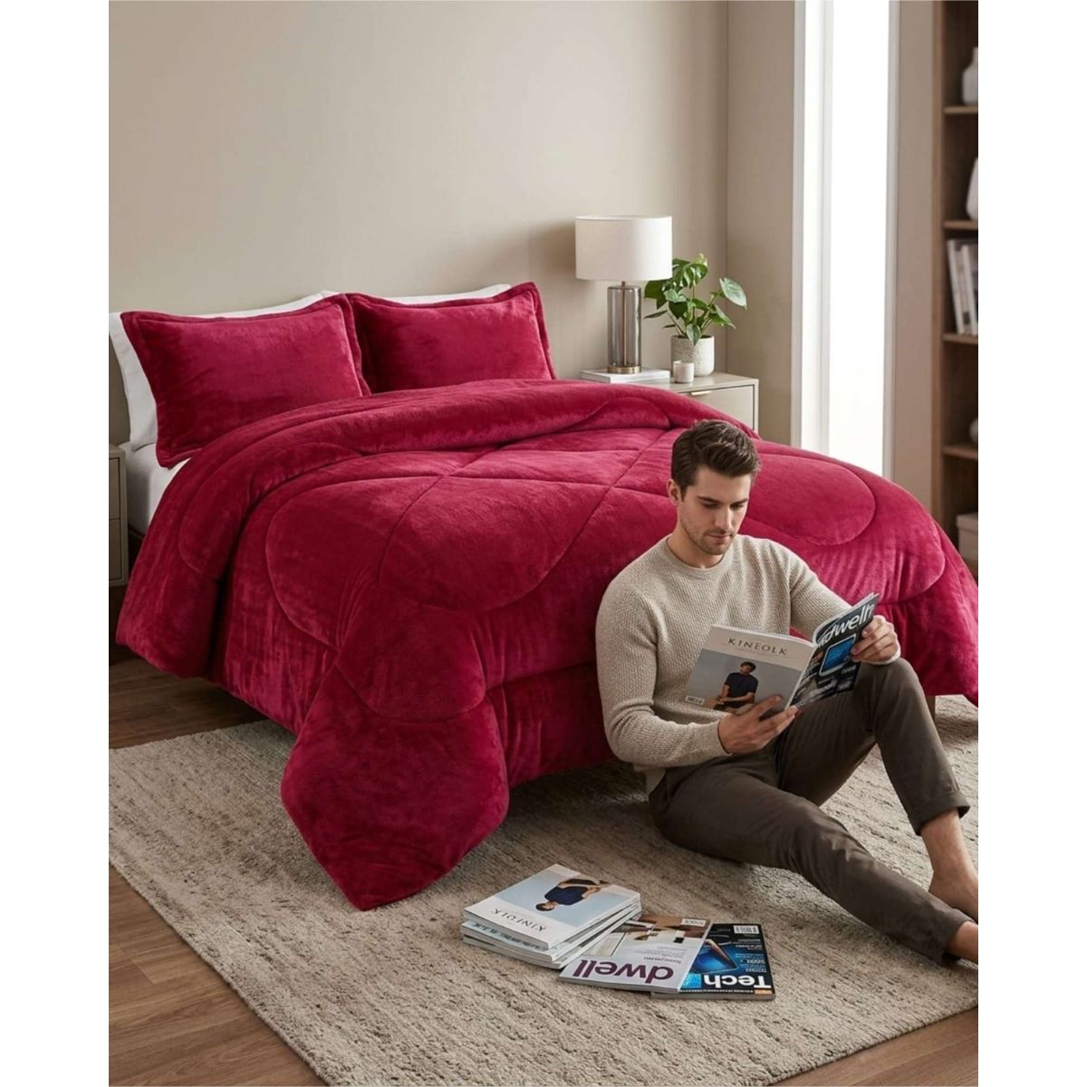 GENERICO - Cobertor Invierno 250x270 cm Plush y Chiporro King  Super King