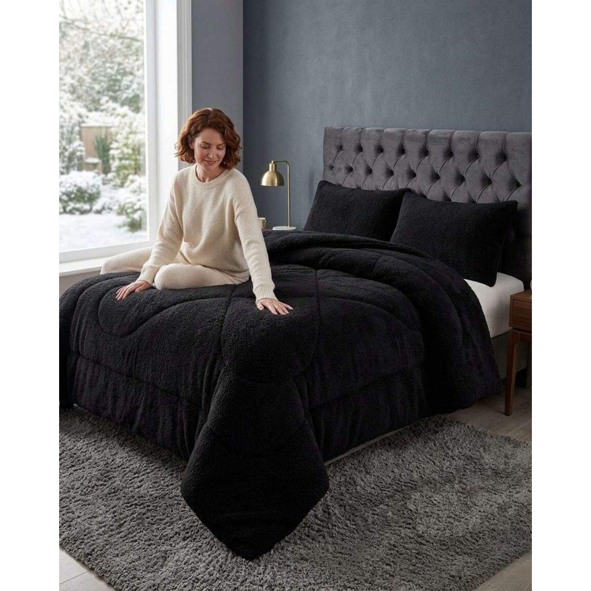 GENERICO - Cobertor Invierno 250x270 cm Plush y Chiporro King  Super King