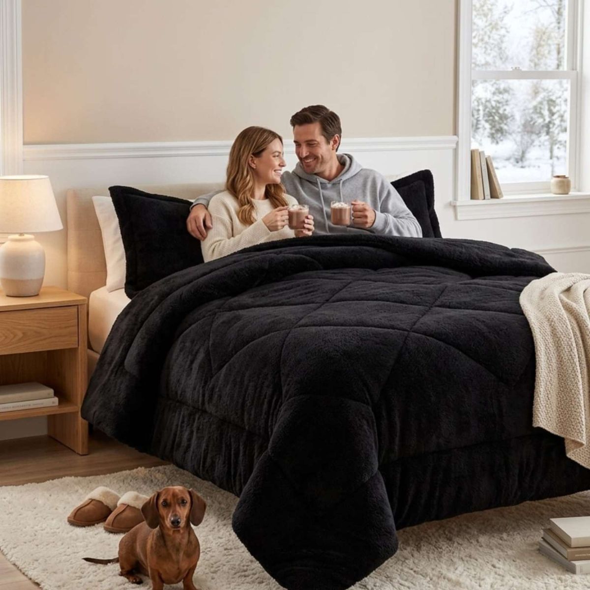 GENERICO - Cobertor Invierno 250x270 cm Plush y Chiporro King  Super King