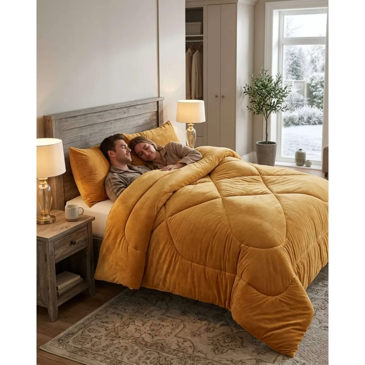 GENERICO - Cobertor Invierno 250x270cm Plush y Chiporro King  Super King