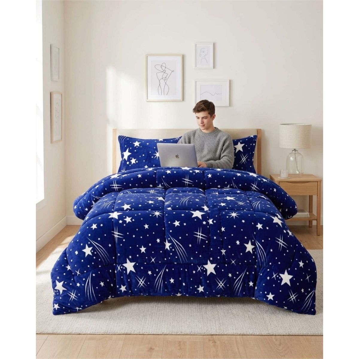 GENERICO - Cobertor Invierno 250x270 cm Plush y Chiporro King  Super King