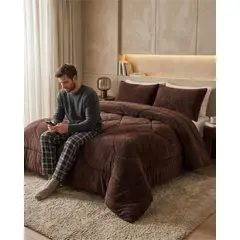 GENERICO - Cobertor Invierno 250x270 cm Plush y Chiporro King Super King