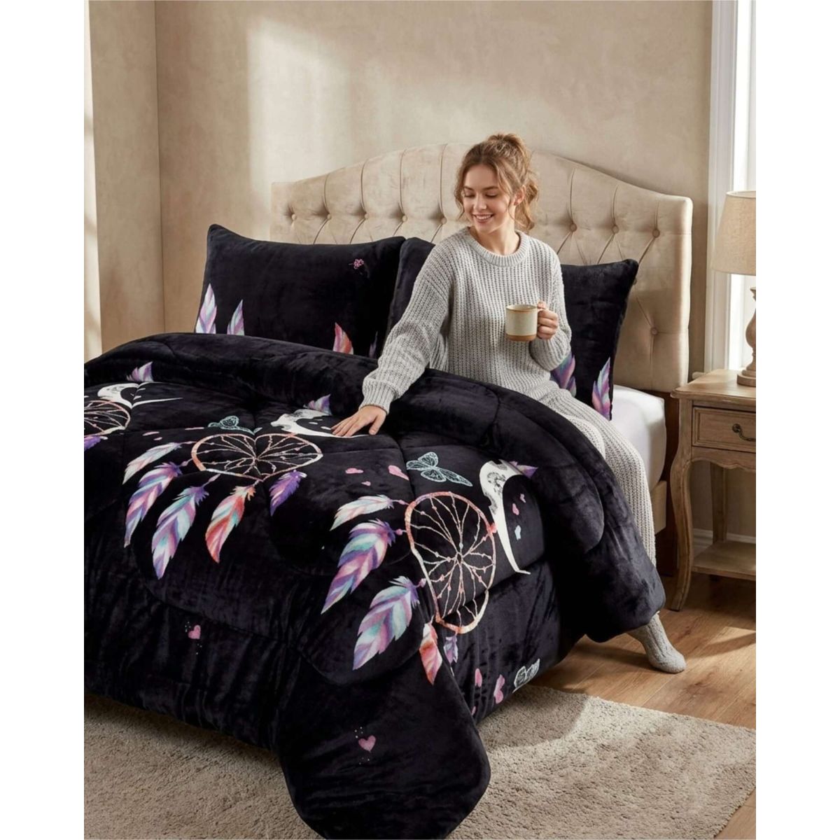 GENERICO - Cobertor Invierno 250x270 cm Plush y Chiporro King  Super King