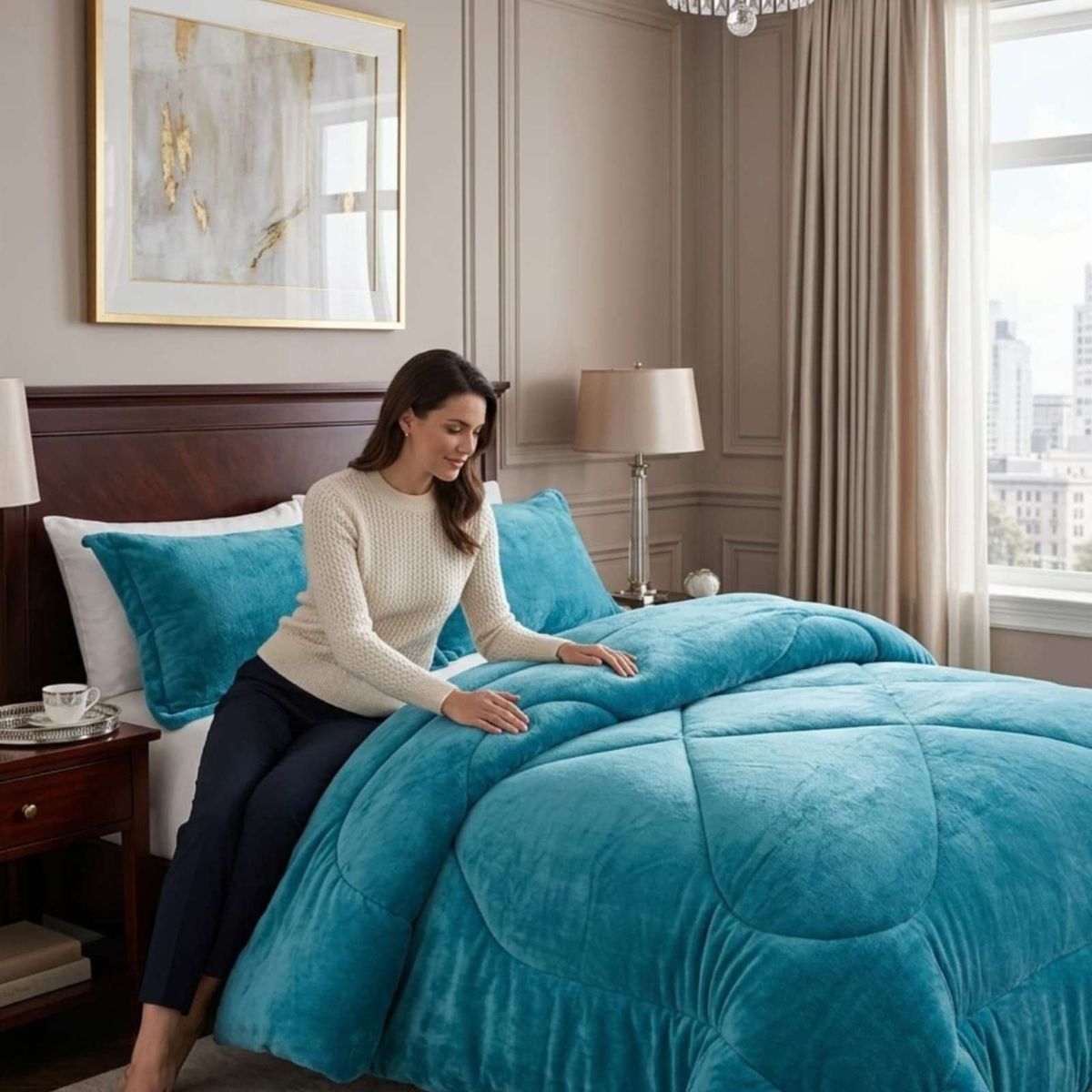 GENERICO - Cobertor Invierno 250x270 cm Plush y Chiporro King  Super King