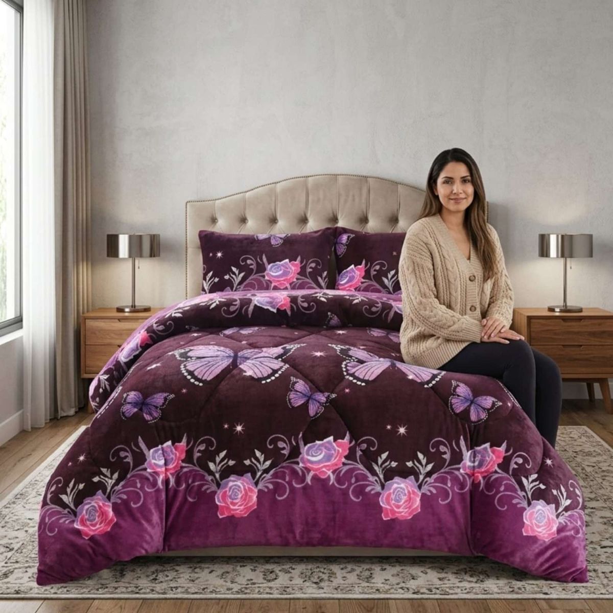 GENERICO - Cobertor Invierno 250x270 cm Plush y Chiporro King  Super King