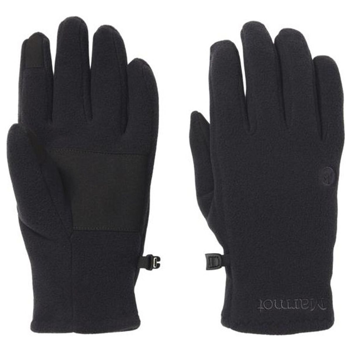 MARMOT - Guantes Unisex Rocklin Fleece Glove Negro Negro Marmot