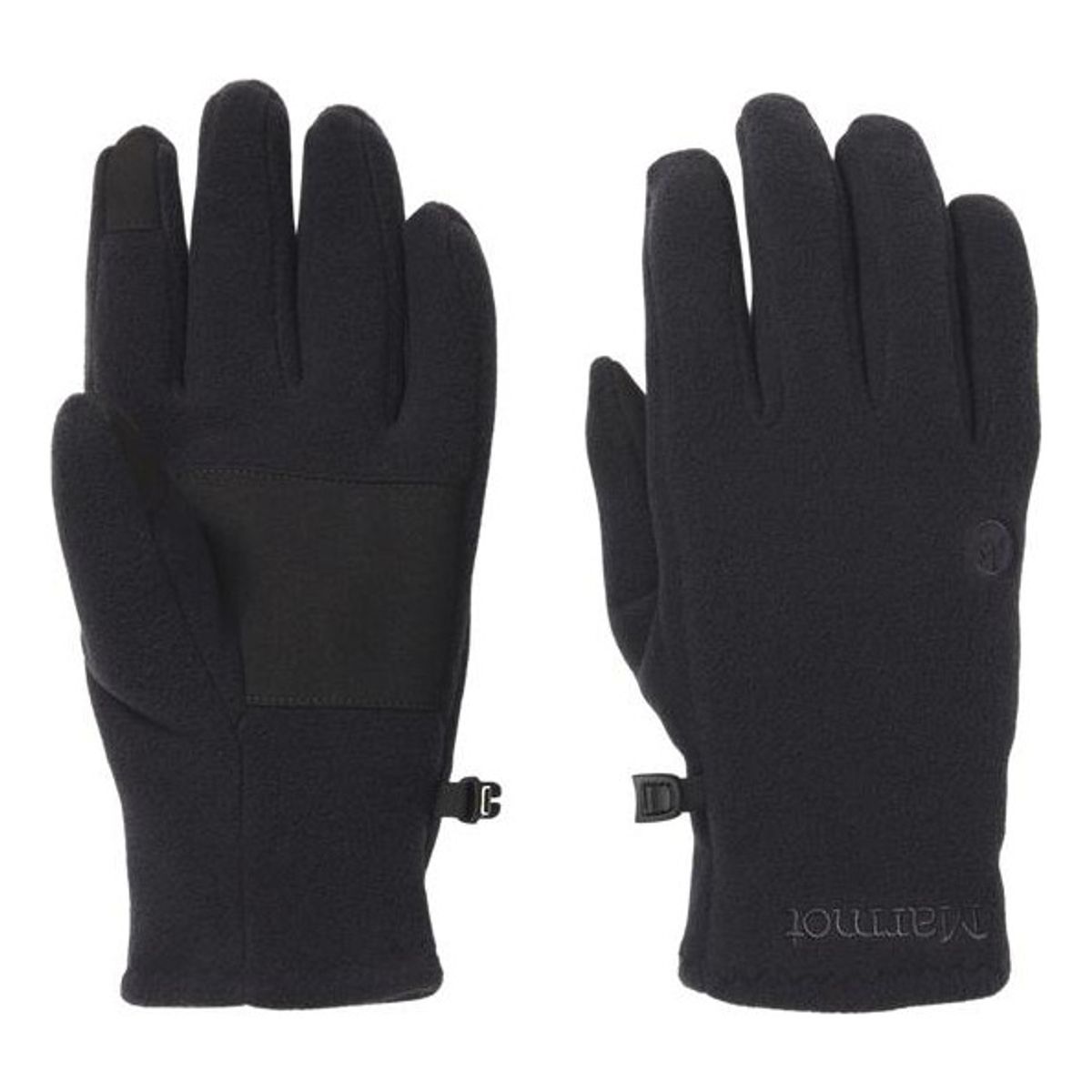MARMOT - Guantes Unisex Rocklin Fleece Glove Negro Negro Marmot