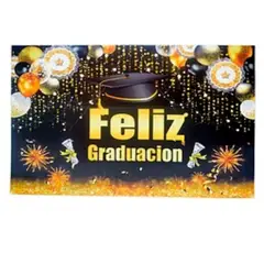 GENERICO - Fondo fotografico Feliz graduacion 80x125cm