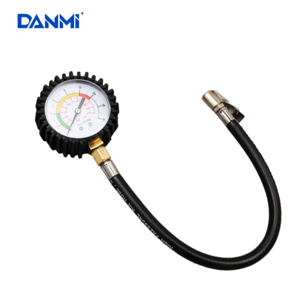 DANMI - Manómetro Medidor De Presión Neumáticos Automotobicicleta