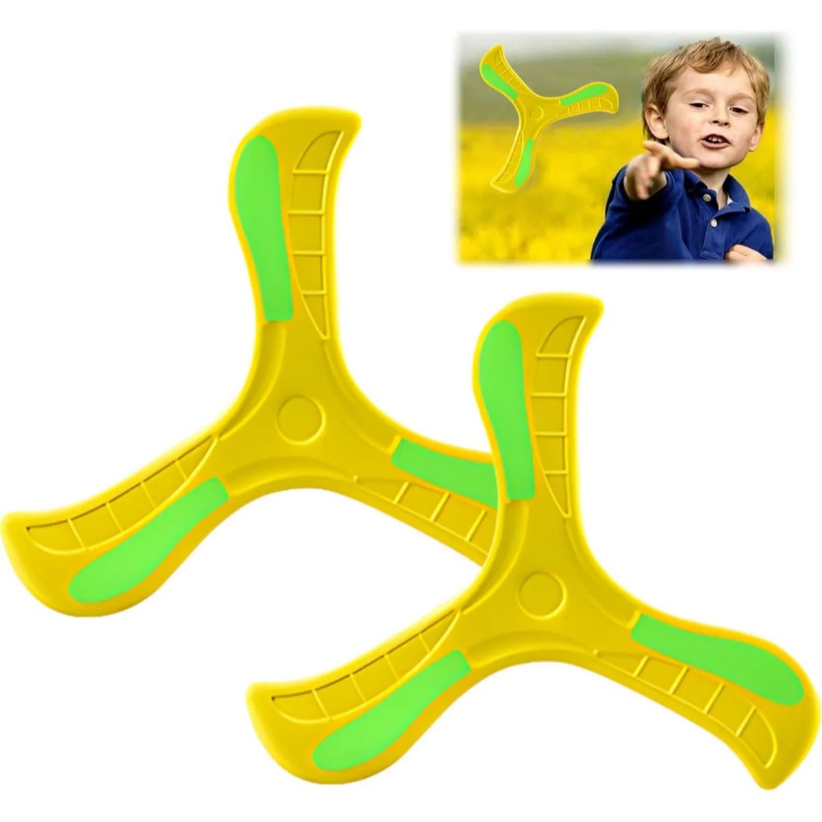 GENERICO - Juguetes Boomerang Luminoso Exterior Regalos Para Niños 2pcs