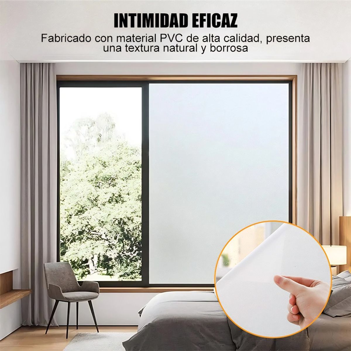 GENERICO - Empavonado Para Vidrios Privacidad Opaco Film 60cm3m Baño