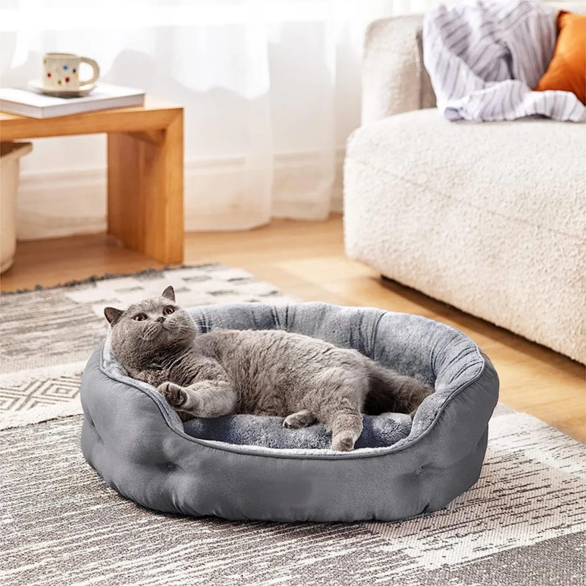 GENERICO - Cama Ultrasuave Antiestres Para Mascota Perros Gatos