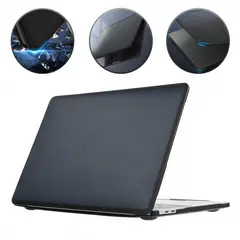 GENERICO - Carcasa Macbook Air 13.6 Negro Mate Escarchado Bordes Suaves