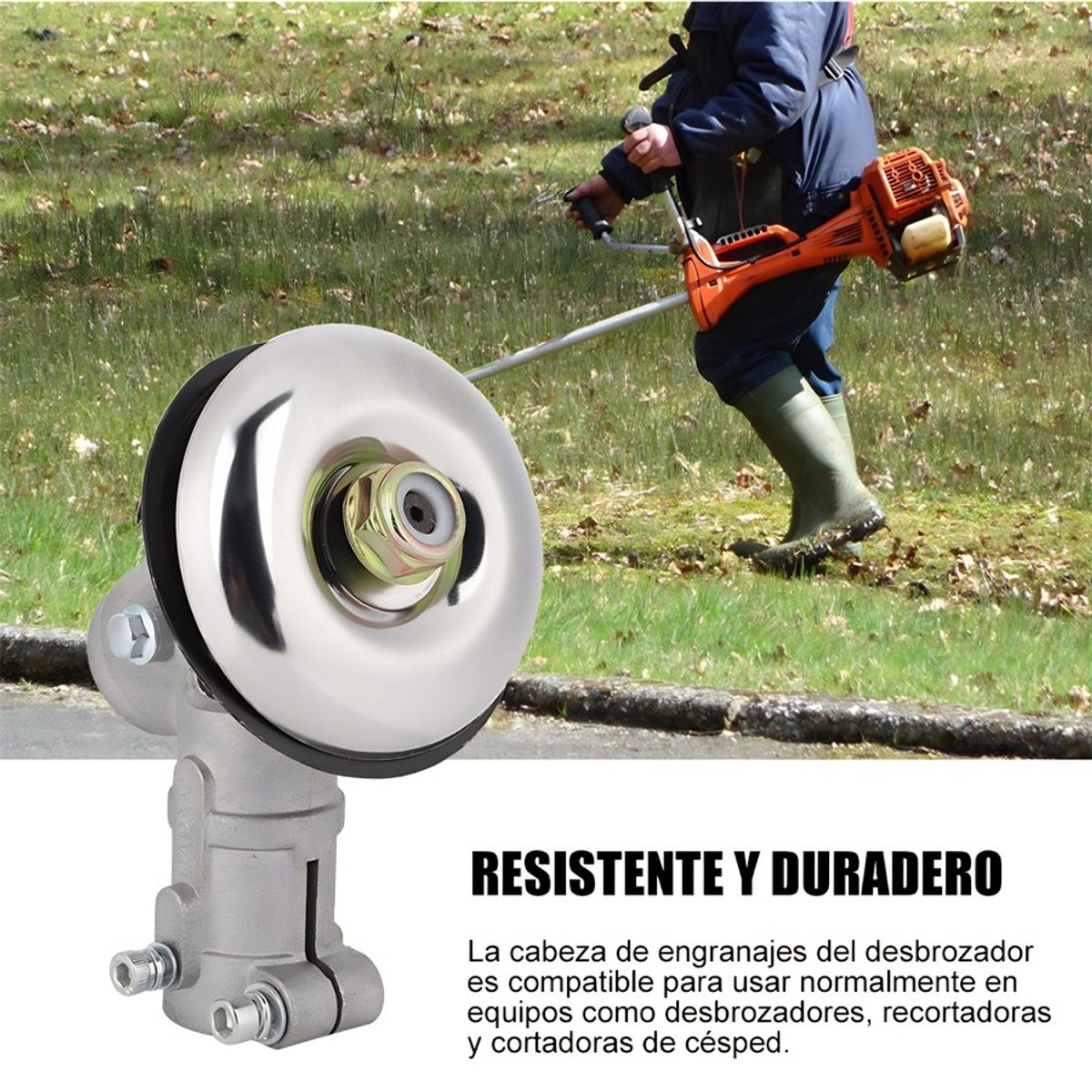 GENERICO - Caja Engranaje Cabezal Para Desbrozadora 26mm 9 Estrías Tubo