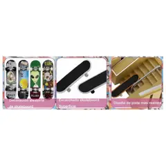 VIDA BUENAS - Kit De Rampa De Parque De Patineta De Dedo Mini De Juguete