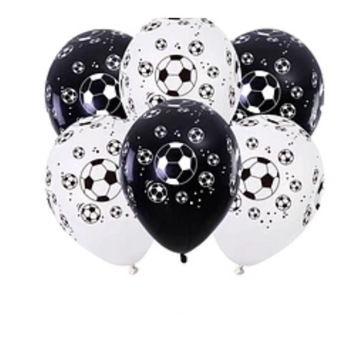 GENERICO - Set de globos de latex futbol limdo diseño 6pcs