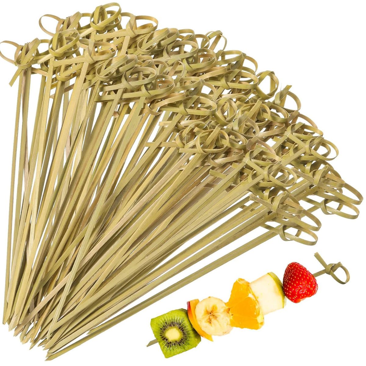KINDA NICE - Brocheta Pincho Bambu 9cm 1000 Unidades Marrón Claro Bambú