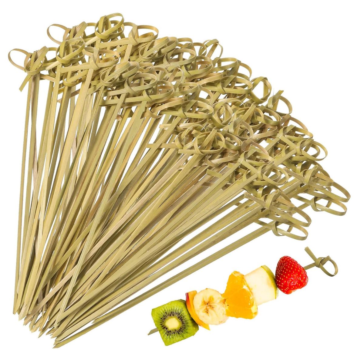 KINDA NICE - Brocheta Pincho Bambu 9cm 1000 Unidades Marrón Claro Bambú