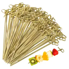 KINDA NICE - Brocheta Pincho Bambu 9cm 1000 Unidades Marrón Claro Bambú