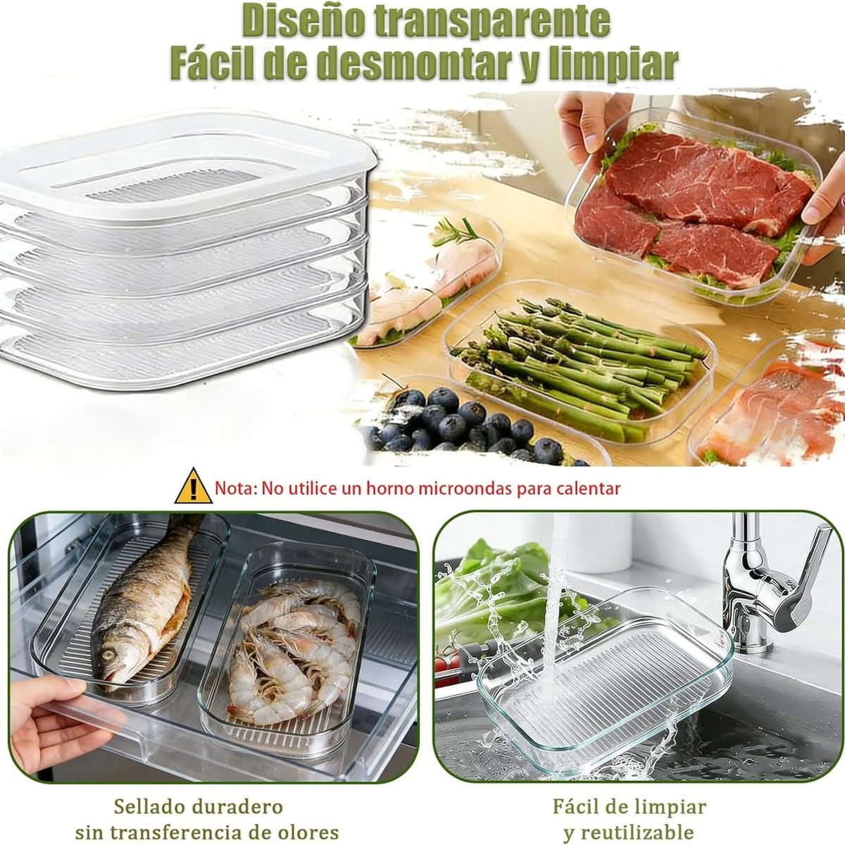 GENERICO - Aplicable A Contenedor Deli For Organizadores De Fiambres
