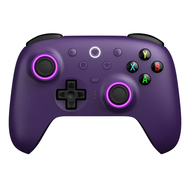 8BITDO Control inalámbrico Ultimate 2 con joystick TMR para Windows y Android - púrpura