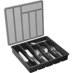 AIZO - Organizadores De Cubiertos Utensilios Cajon 6 Compartimento Con tapa