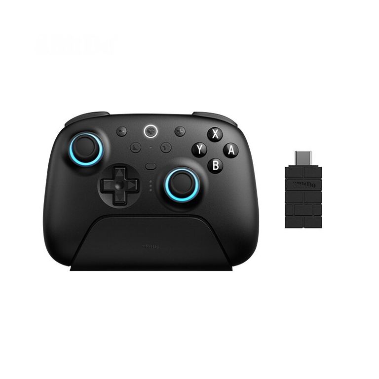 8BITDO Control Bluetooth Ultimate 2 para Switch 2 y PC Windows, con joysticks TMR - Negro