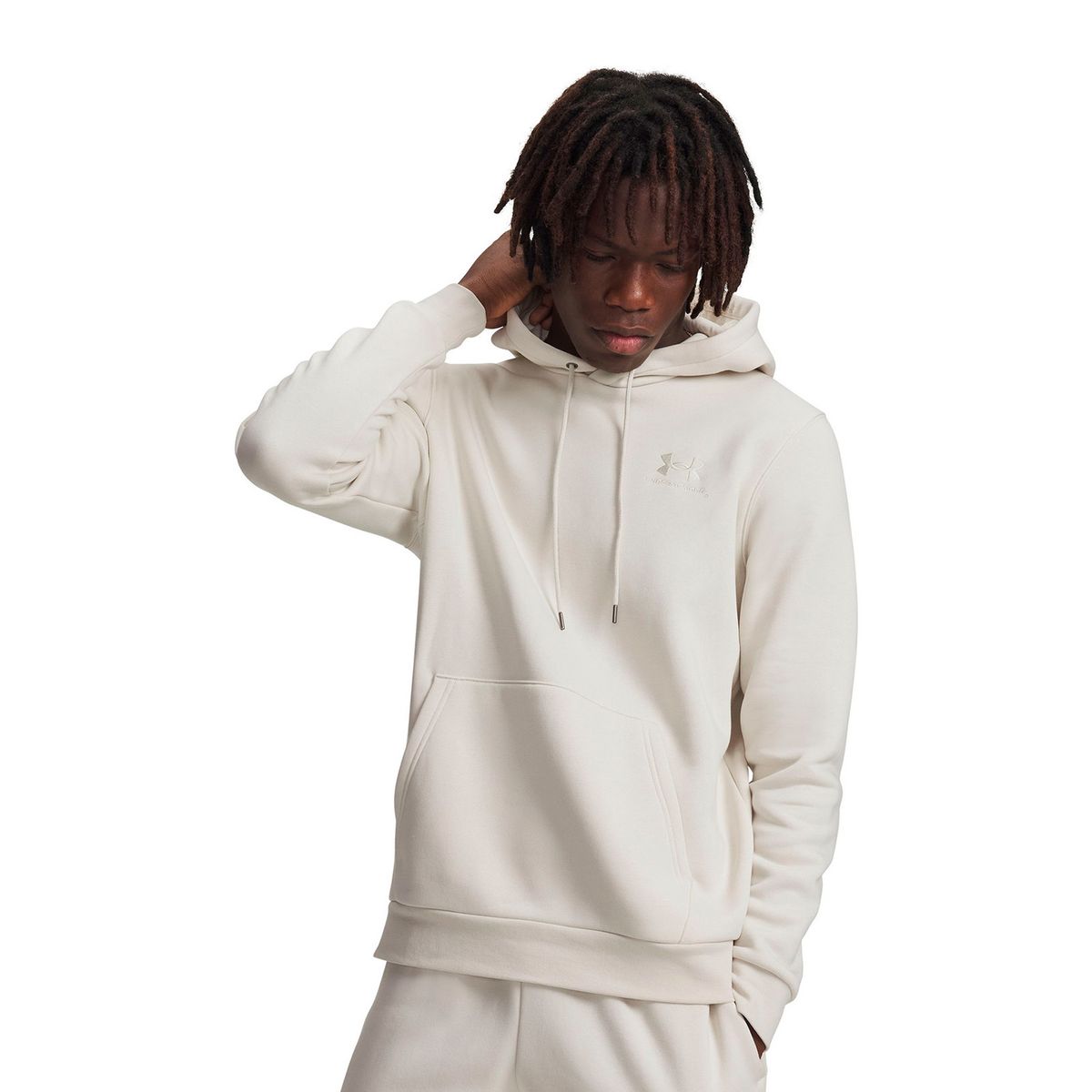 UNDER ARMOUR - Poleron UA Icon Fleece Blanco Hombre UNDER ARMOUR