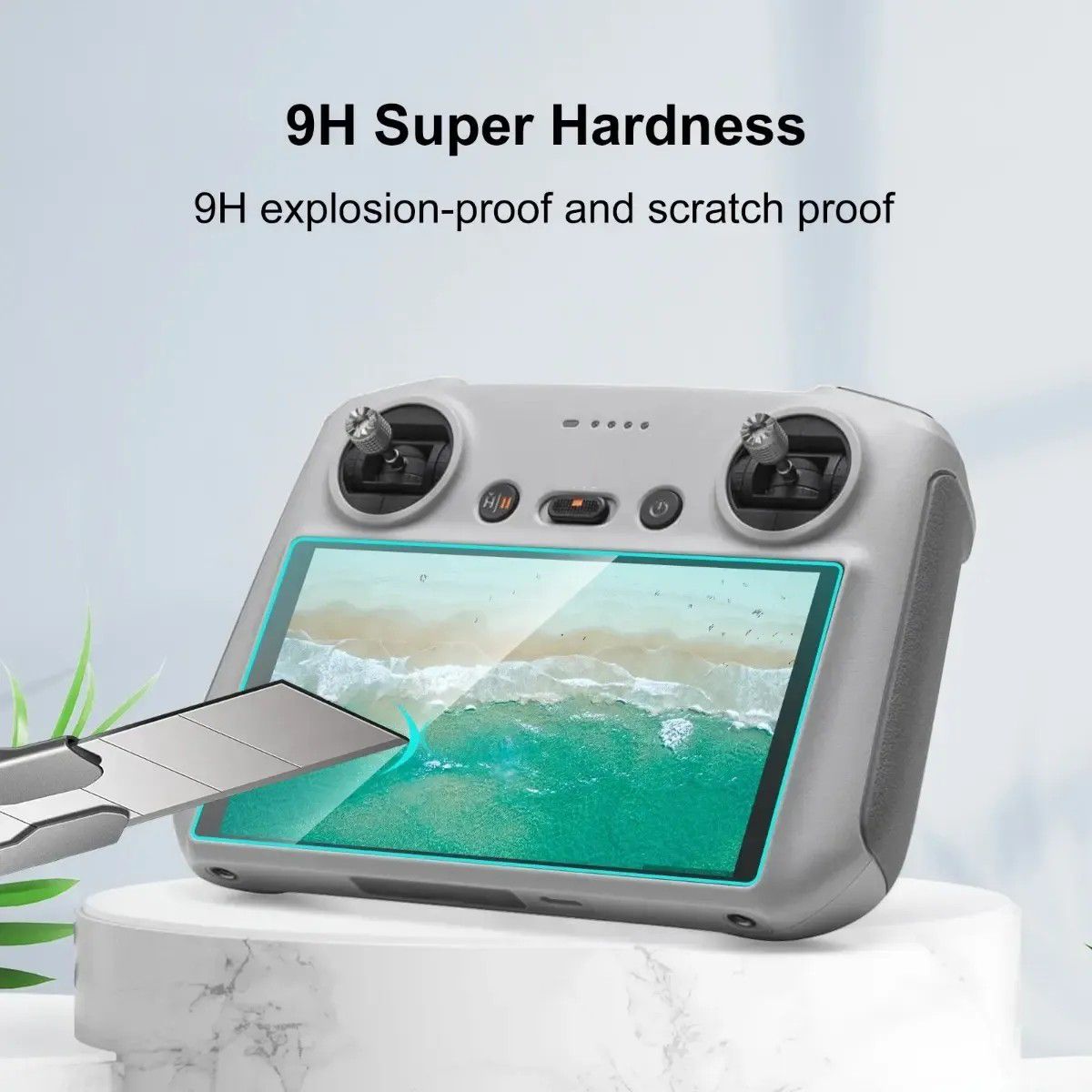 KUANGYE - Lámina Protectora Vidrio Templado Para Control Compatible Con Dji Rc  Rc2