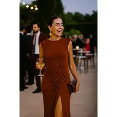 PADOVA - Vestido Radha Mocca Mujer