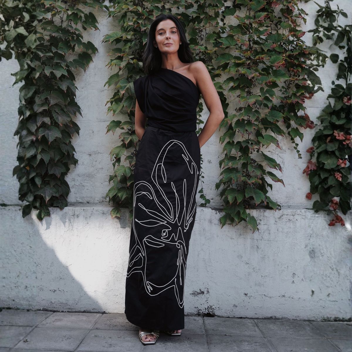 PADOVA - Vestido Brassia Negro Mujer