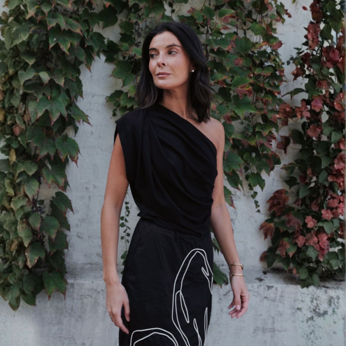 PADOVA - Vestido Brassia Negro Mujer