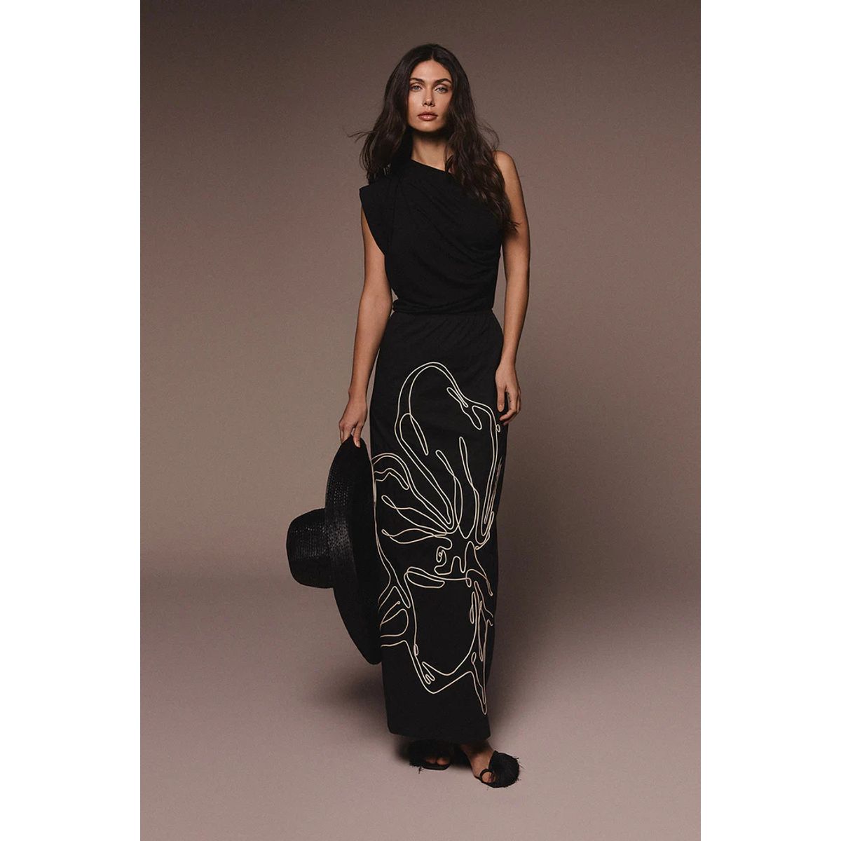 PADOVA - Vestido Brassia Negro Mujer