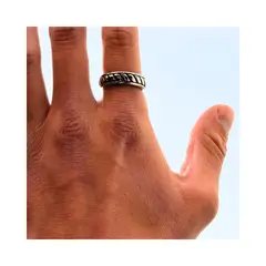 SAINT VENIK - Anillo Eros Masculino Plateado 8US Atraccion