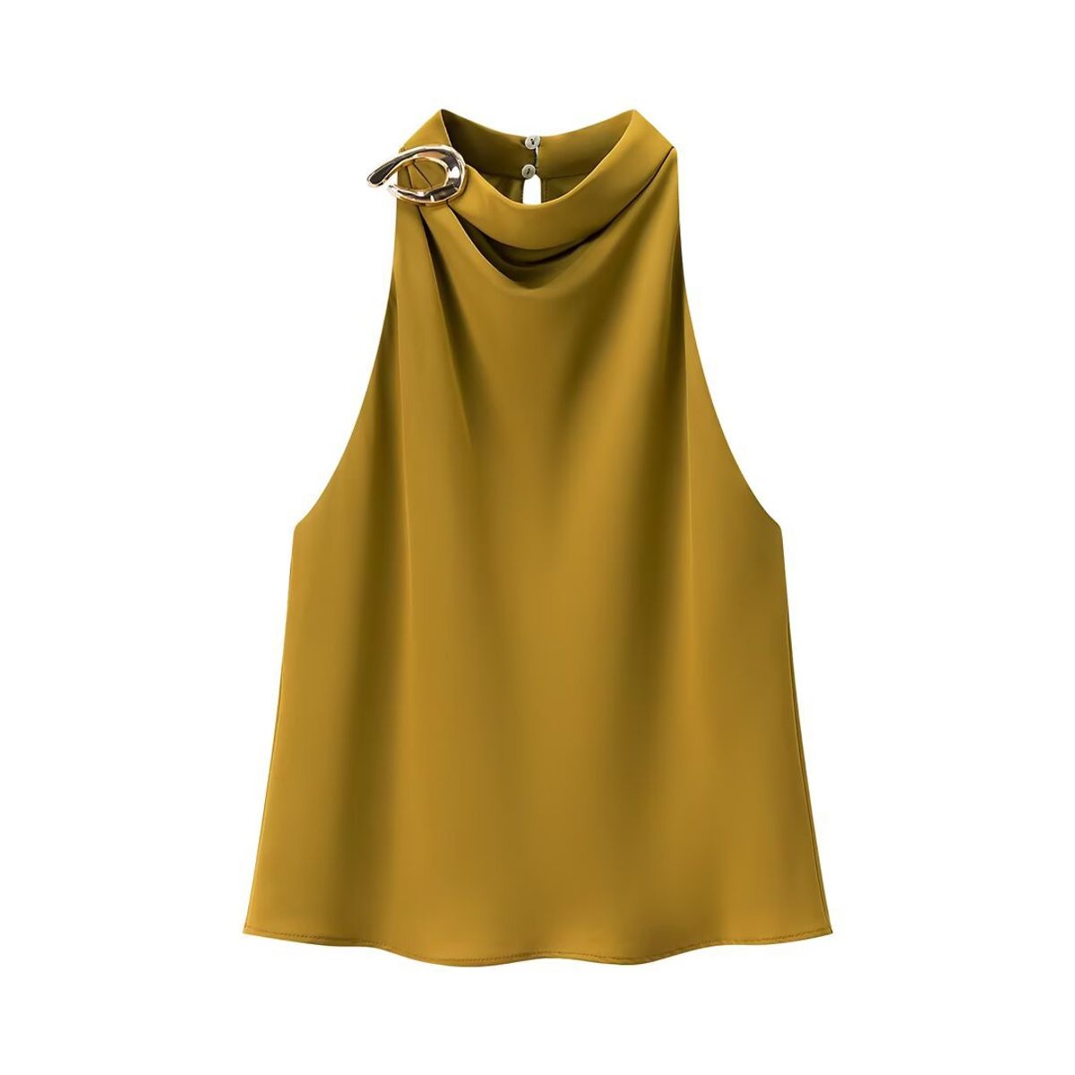 TIOZONEY - Polera Sin Mangas Mujer - Amarillo