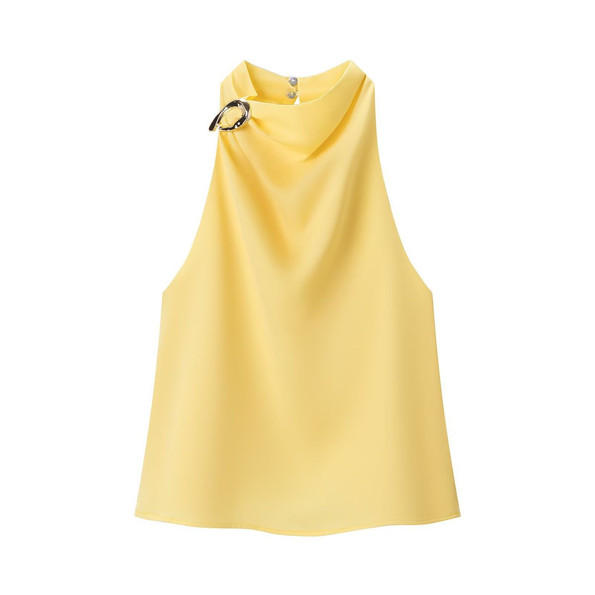 TIOZONEY - Polera Sin Mangas Mujer - Amarillo