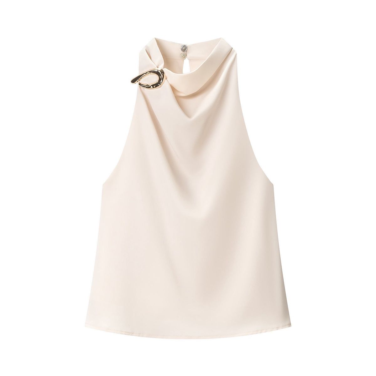 TIOZONEY - Polera Sin Mangas Mujer - Blanco