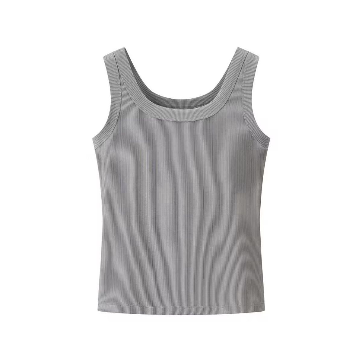 TIOZONEY - Polera Sin Mangas Mujer - Gris