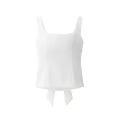 TIOZONEY - Polera Sin Mangas Mujer - Blanco