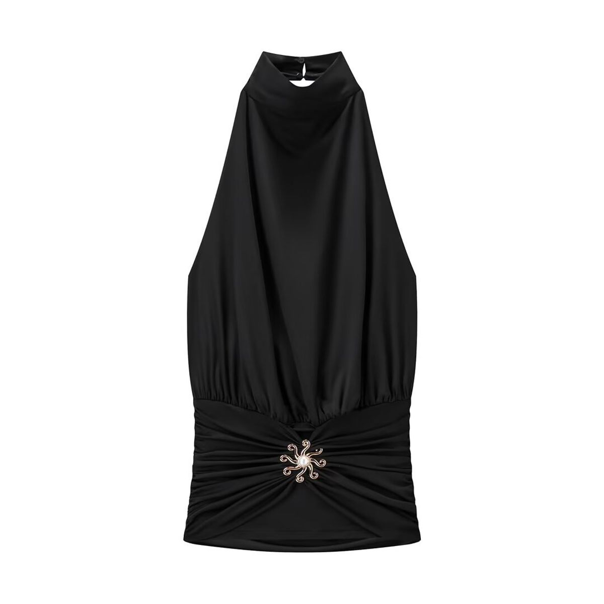 TIOZONEY - Polera Sin Mangas Mujer - Negro