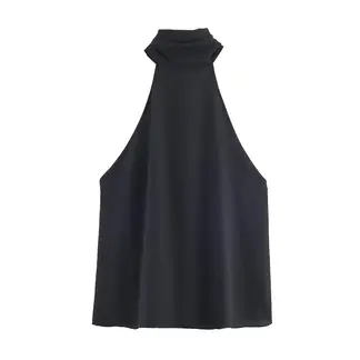 TIOZONEY - Polera Sin Mangas Mujer - Negro