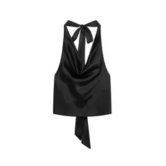 TIOZONEY - Polera Sin Mangas Mujer - Negro