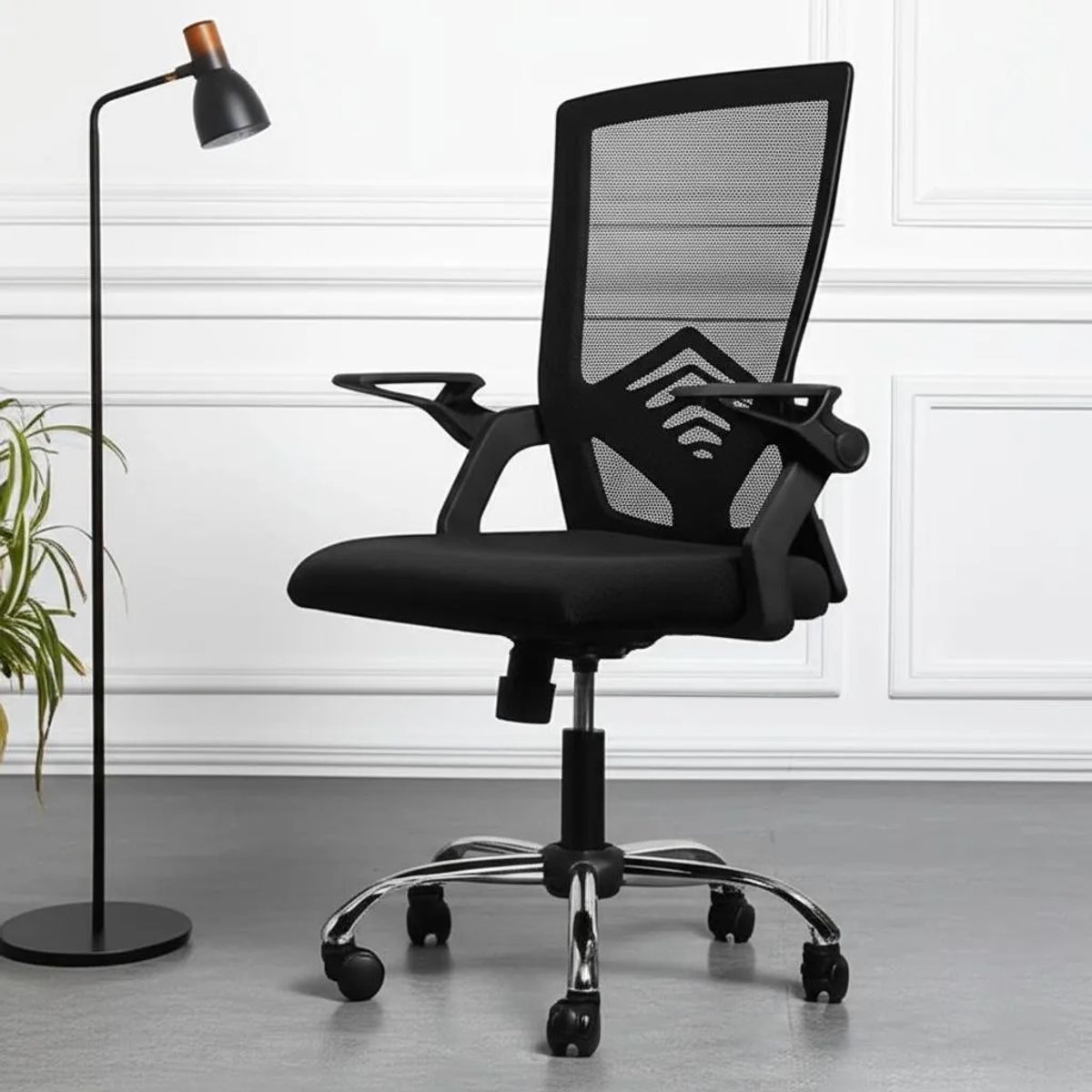 SHOP EHOME BAG - Silla de escritorio BJ Hogas ergonómica negra con tapizado de mesh y tela